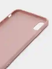 Розовый матовый чехол с сердцем на Apple iphone 11, 11Pro, 11ProMax, XS, XSMax, XR, X, 7/8Plus,7/8