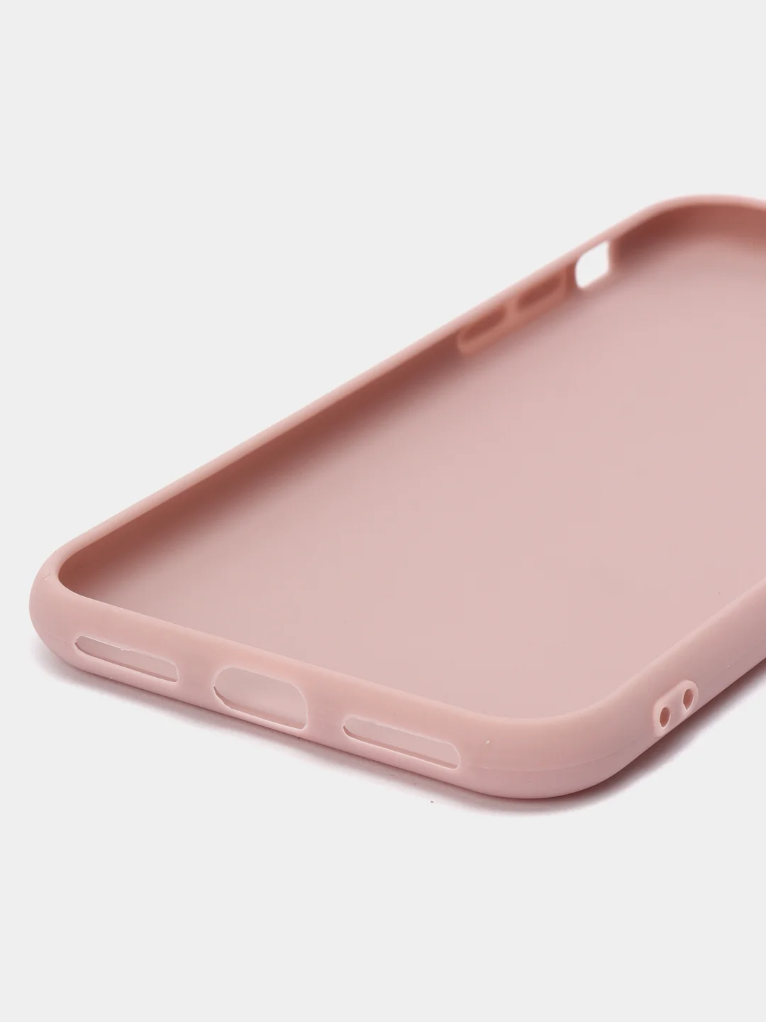 Розовый матовый чехол с сердцем на Apple iphone 11, 11Pro, 11ProMax, XS, XSMax, XR, X, 7/8Plus,7/8