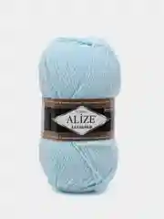 Мятный пряжа Alize Lanagold, 100гр-240м, акрил 51%- мериносовая шерсть 49%