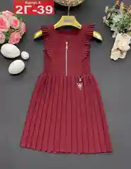 Бордовый школьный сарафан для девочки, юбка плиссе, 4 цвета