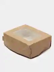 Коробка картонная с окном, упаковка для подарка, 10*8*3,5 см