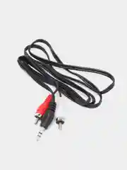 Кабель-переходник аудио LuazON Jack 3.5 (m) - 2xRCA (m), стерео, 1.2 м, черный