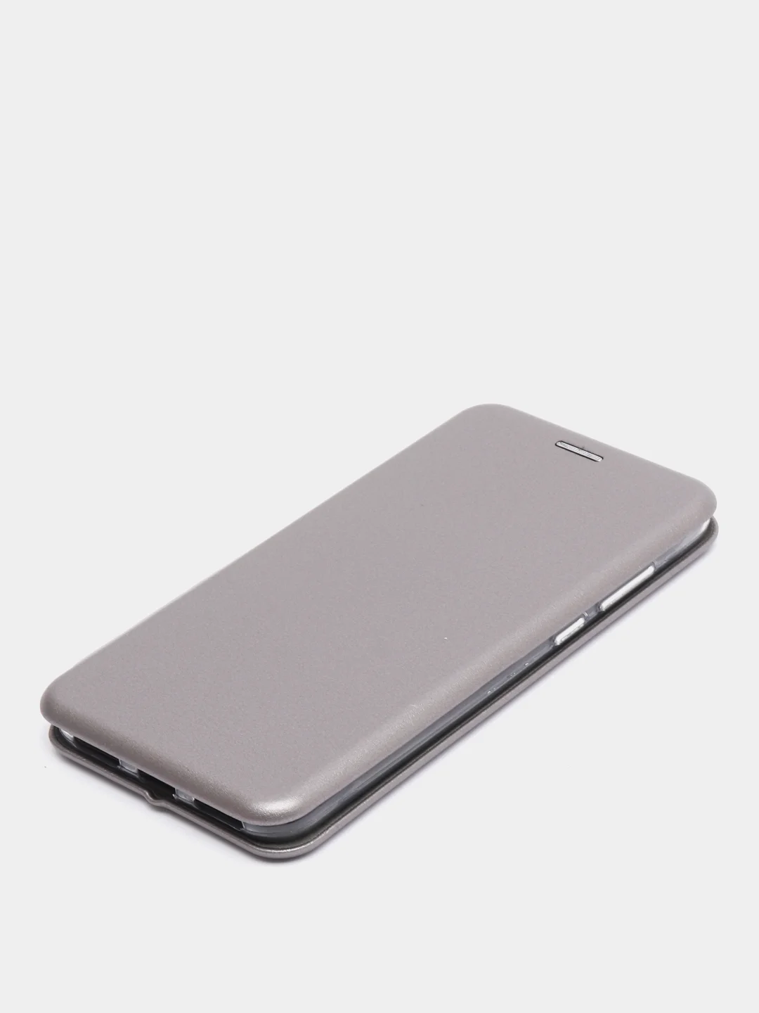 Серебряный чехол книжка Huawei Y6 2018 / Honor 7C / 7A Pro / Y6 Prime (Хуавей Хонор 7С / 7А Про)