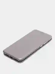 Серебряный чехол книжка Huawei Y6 2018 / Honor 7C / 7A Pro / Y6 Prime (Хуавей Хонор 7С / 7А Про)