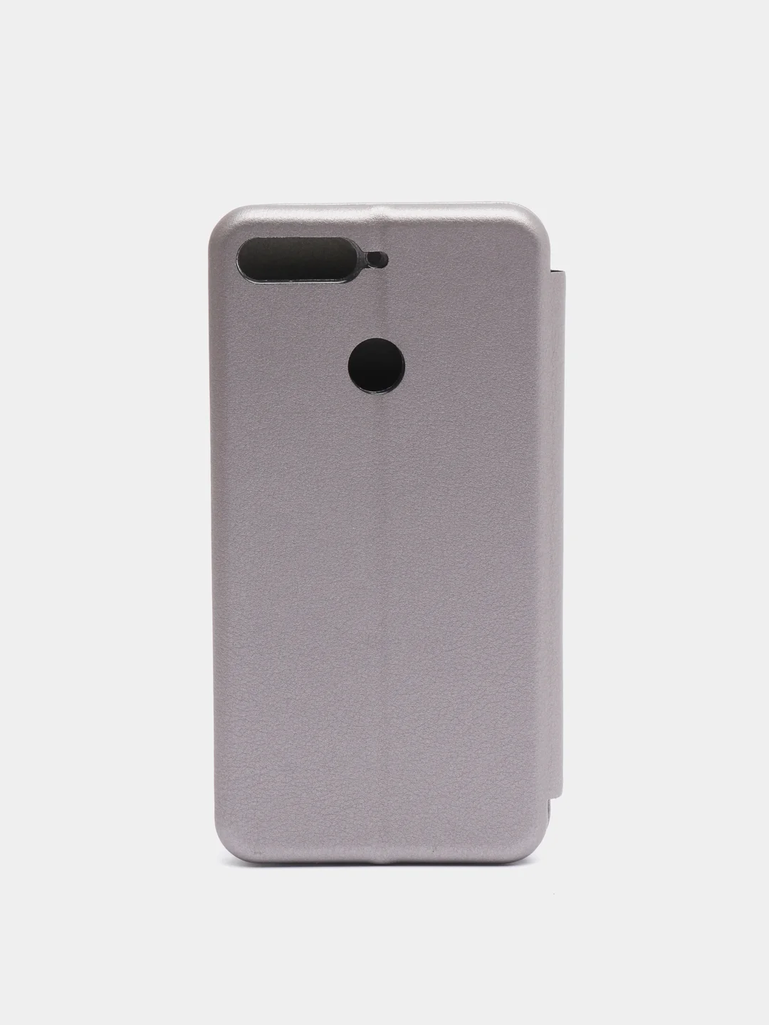 Серебряный чехол книжка Huawei Y6 2018 / Honor 7C / 7A Pro / Y6 Prime (Хуавей Хонор 7С / 7А Про)