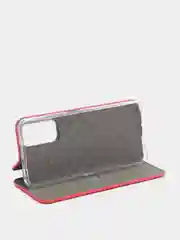 Красный чехол книжка Xiaomi Redmi Note 11 4G, Redmi Note 11S на магните с функцией подставки