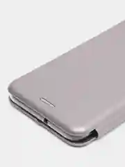 Серебряный чехол книжка Honor 10 Lite, P Smart 2019