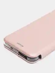 Розовый чехол книжка Xiaomi Redmi Note 11 4G, Redmi Note 11S на магните с функцией подставки