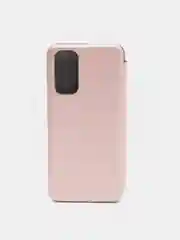 Розовый чехол книжка Xiaomi Redmi Note 11 4G, Redmi Note 11S на магните с функцией подставки