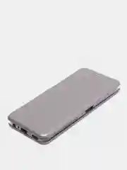 Серебряный чехол книжка для Honor X8 с функцией подставки
