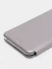 Серебряный чехол книжка для Honor X8 с функцией подставки