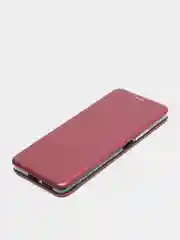 Багровый чехол книжка для Xiaomi 11T, Xiaomi 11T PRO на магните с функцией подставки