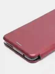 Багровый чехол книжка для Xiaomi 11T, Xiaomi 11T PRO на магните с функцией подставки