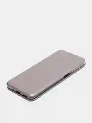 Серебряный чехол книжка Samsung Galaxy M52 5G с функцией подставки