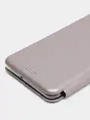 Серебряный чехол книжка Samsung Galaxy M52 5G с функцией подставки
