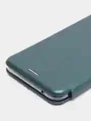 Тёмно-зелёный чехол-книжка для Samsung Galaxy A22S, A22 5G