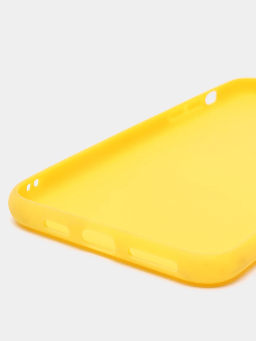 Желтый яркий силиконовый чехол для iPhone, 14 цветов