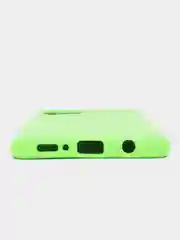 Зеленый чехол для Samsung A42 silicone case, разные цвета