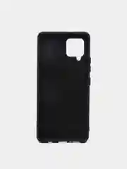 Черный чехол для Samsung A42 silicone case, разные цвета