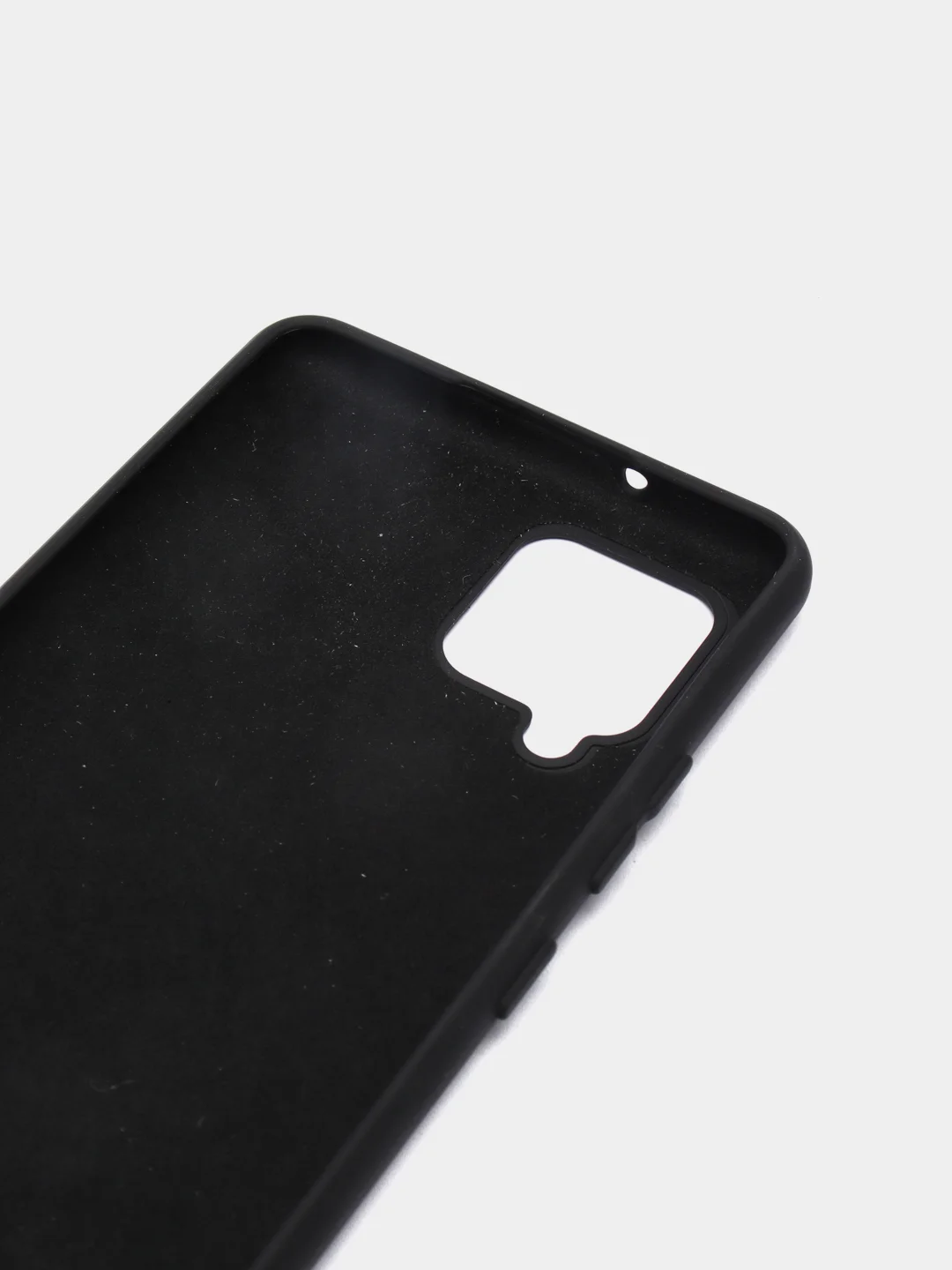 Черный чехол для Samsung A42 silicone case, разные цвета