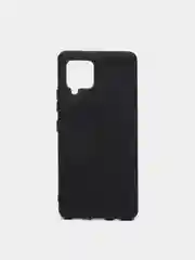 Черный чехол для Samsung A42 silicone case, разные цвета