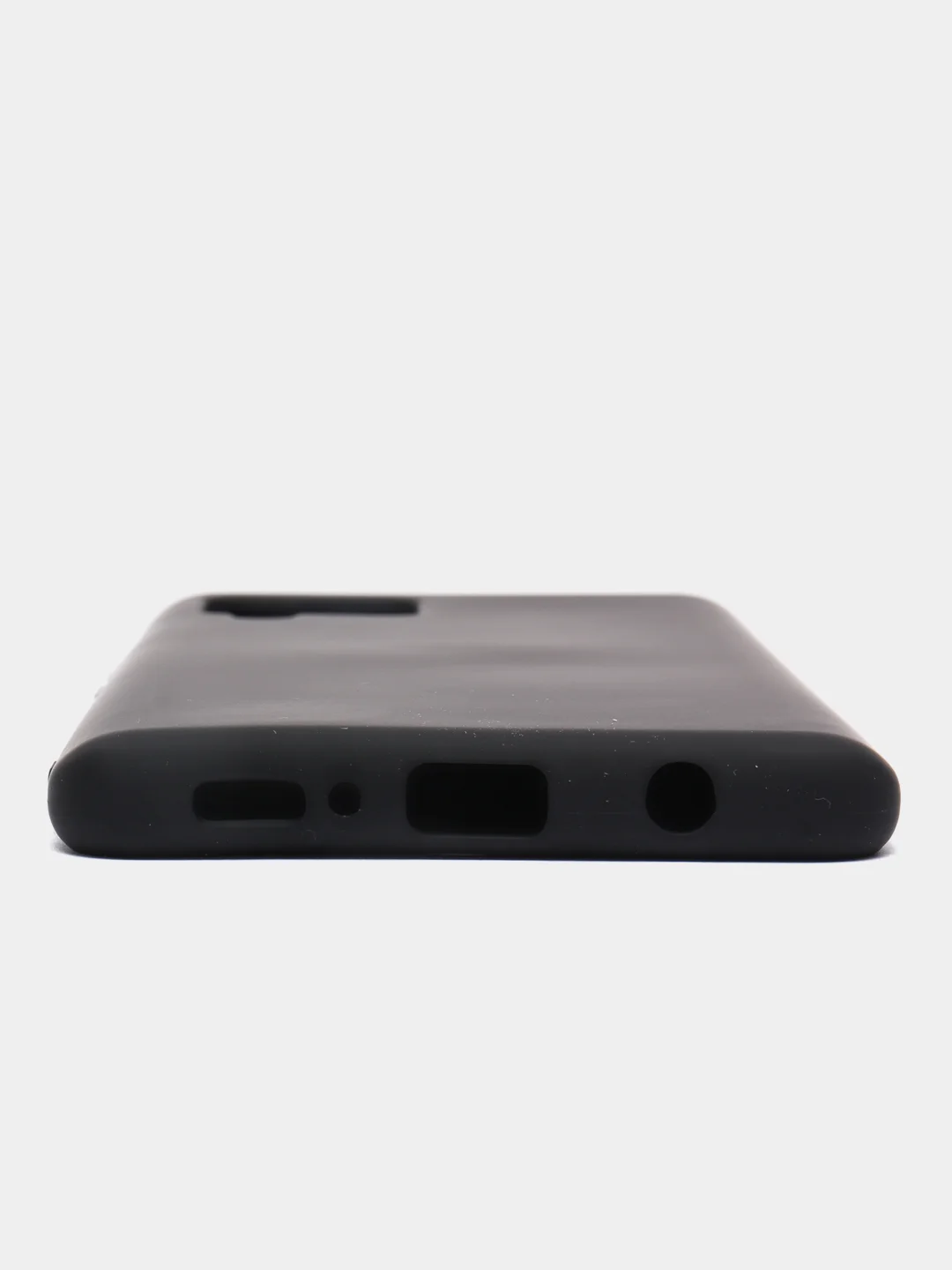 Черный чехол для Samsung A42 silicone case, разные цвета