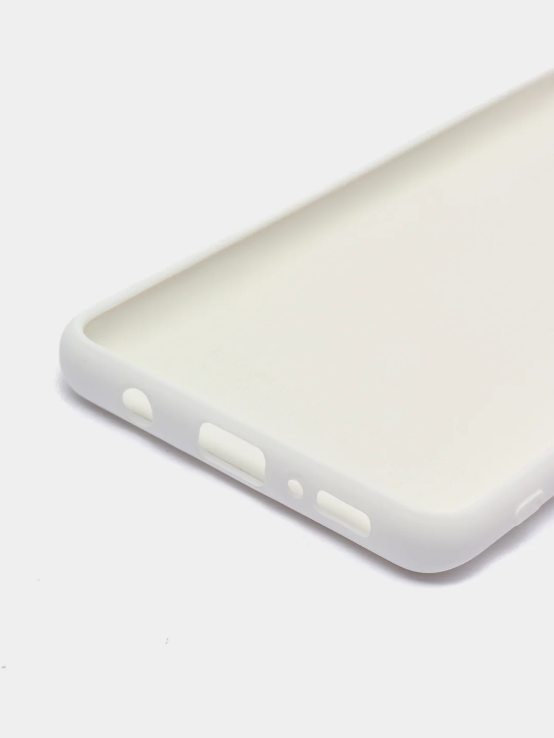 Белый чехол для Samsung A42 silicone case, разные цвета