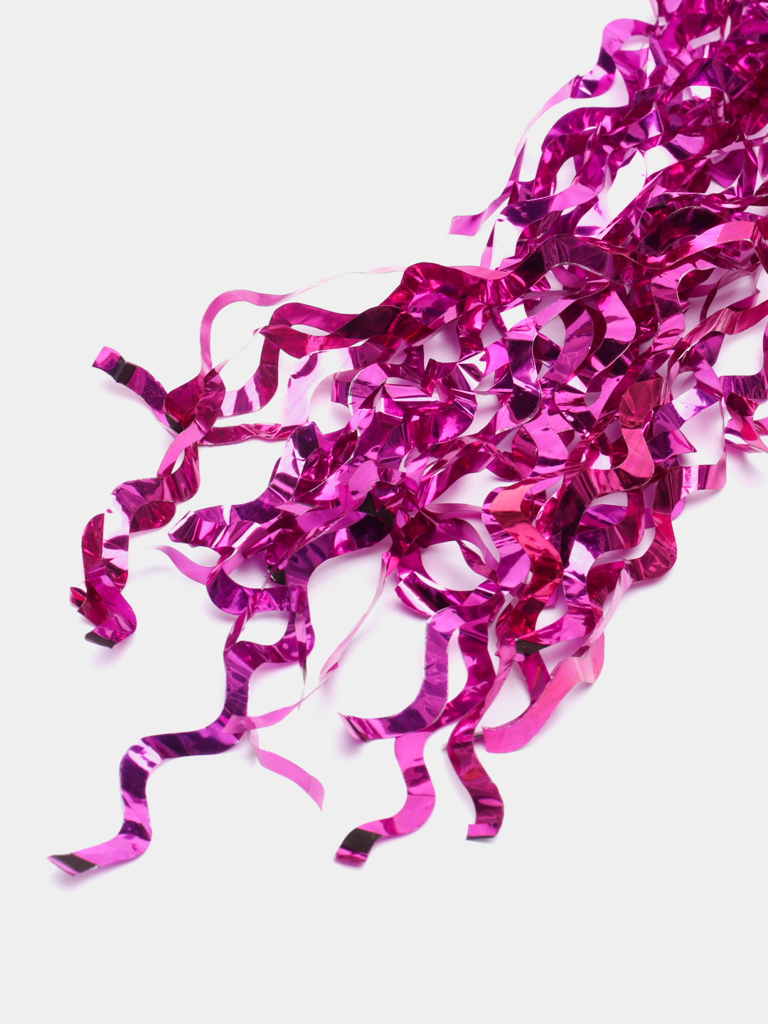 Украшение новогоднее Дождик голография фиолетовый 100 см