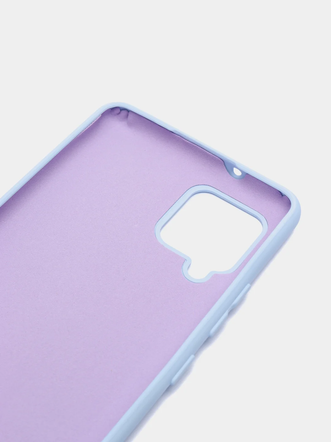 Сиреневый чехол для Samsung A42 silicone case, разные цвета