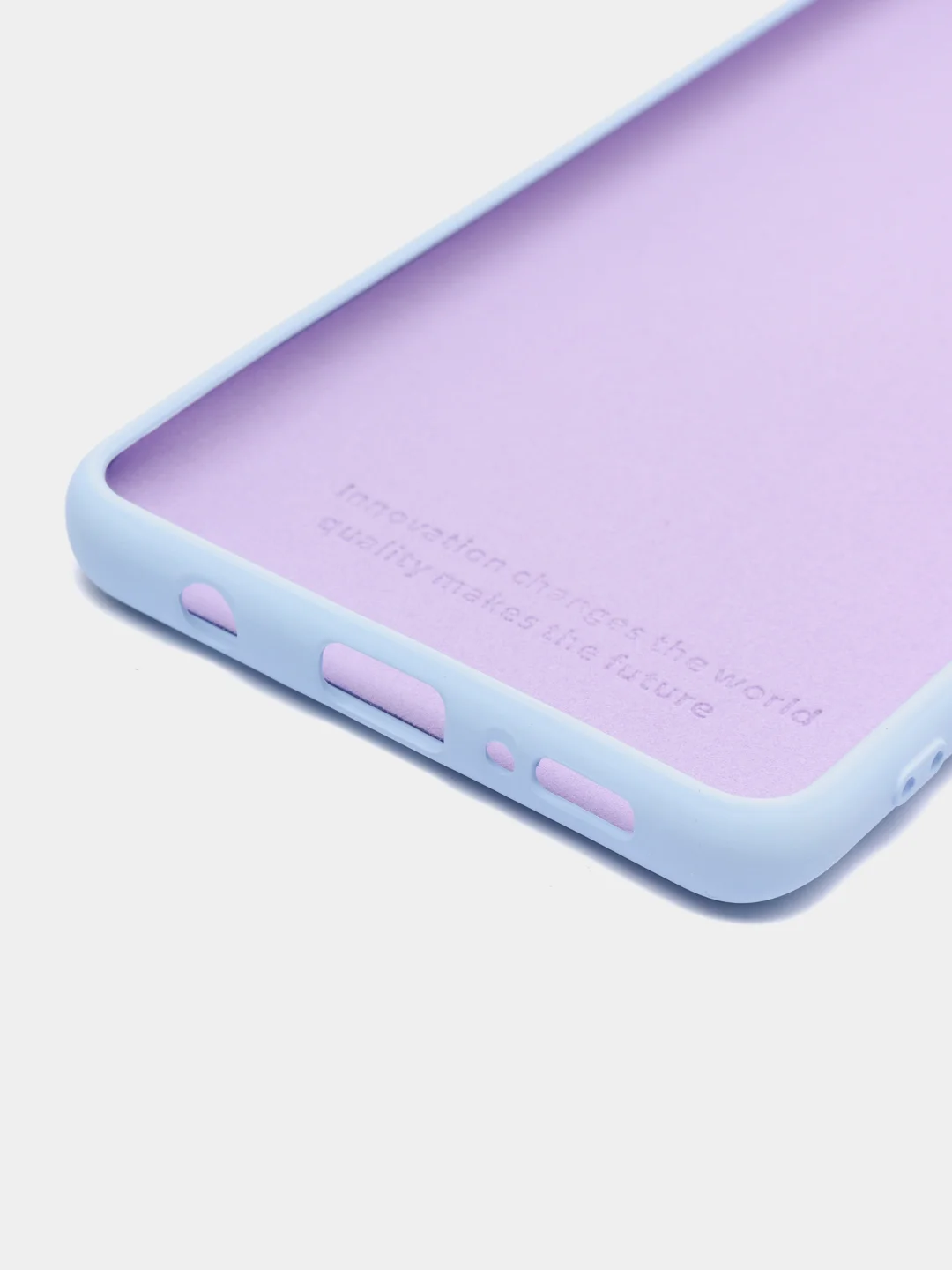 Сиреневый чехол для Samsung A42 silicone case, разные цвета