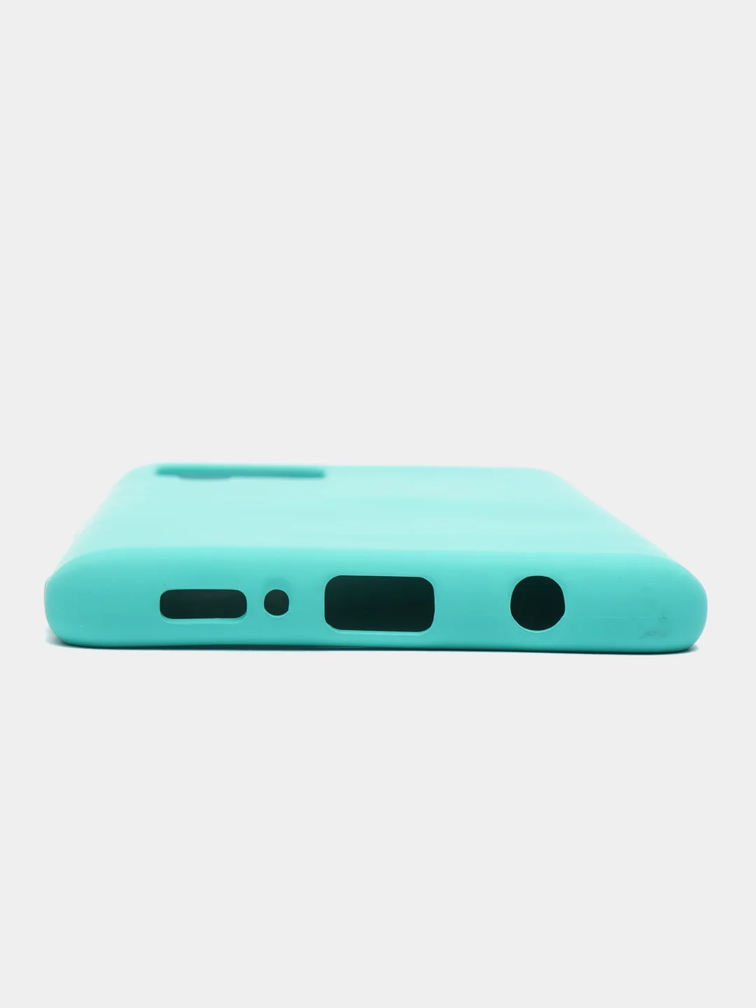 Бирюзовый чехол для Samsung A42 silicone case, разные цвета