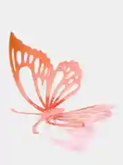 Коралловый наклейка на стену в форме бабочки 3D, стикеры-бабочки, 12 штук