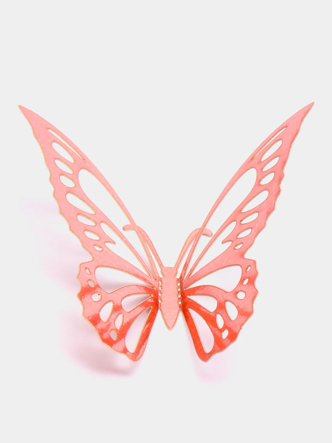 Коралловый наклейка на стену в форме бабочки 3D, стикеры-бабочки, 12 штук