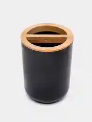Черный аксессуары для ванной комнаты 4 предмета