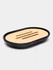 Черный аксессуары для ванной комнаты 4 предмета