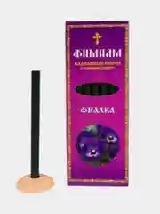 Свечи кадильные, фимиам, монашенки, 11 смх7 мм, 7 шт в упаковке, с подсвечником