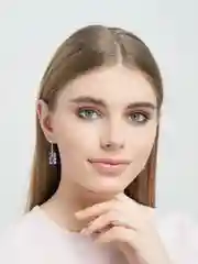 Лавандовый серьги "Мармеладные мишки"