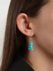 Голубой серьги "Мармеладные мишки"