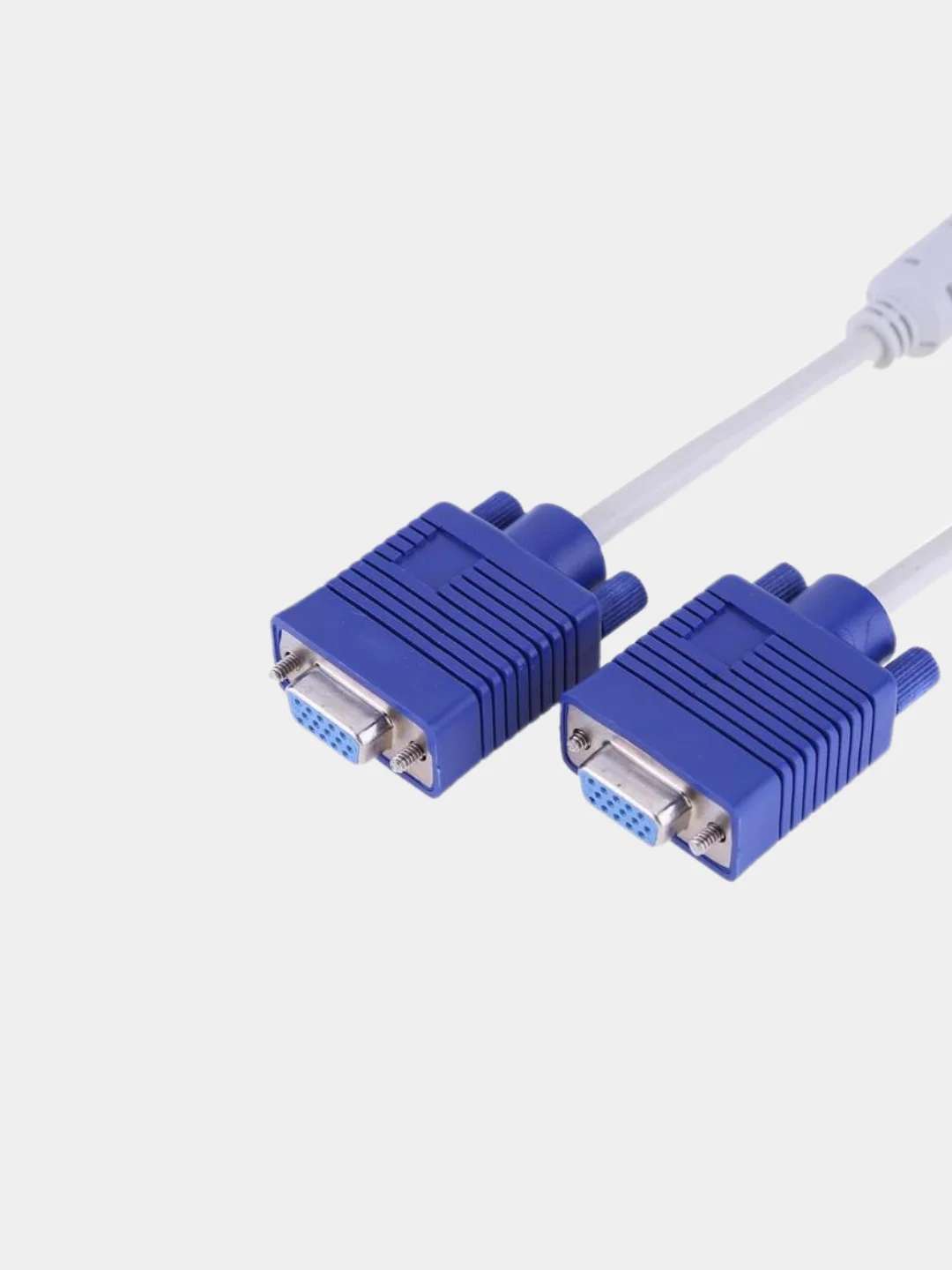 Белый кабель разветвитель VGA splitter раздвоитель, VGA 2VGA 0,3 м