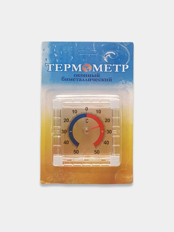 Термометр оконный биметаллический 7,5*7,5 см