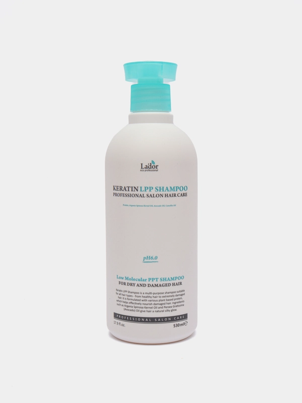 Шампунь для волос Lador Keratin LPP Shampoo, с кератином, 530 мл