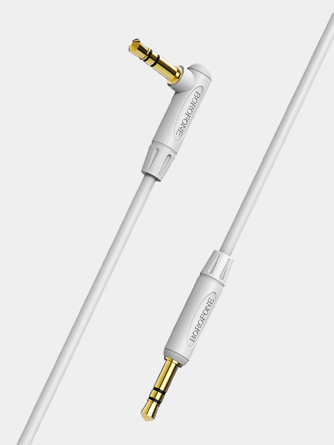 Серый аудиокабель Borofone BL4, 3.5 мм, 1 м