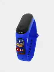 Темно-синий часы детские, наручные, электронные с героями мультфильмов