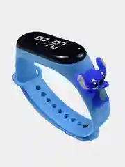 Синий часы детские, наручные, электронные с героями мультфильмов