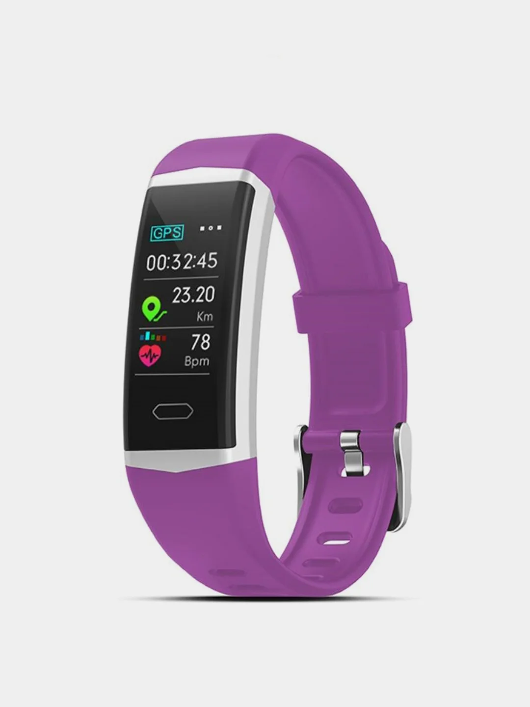 Фиолетовый фитнес-браслет SMA B5 GPS