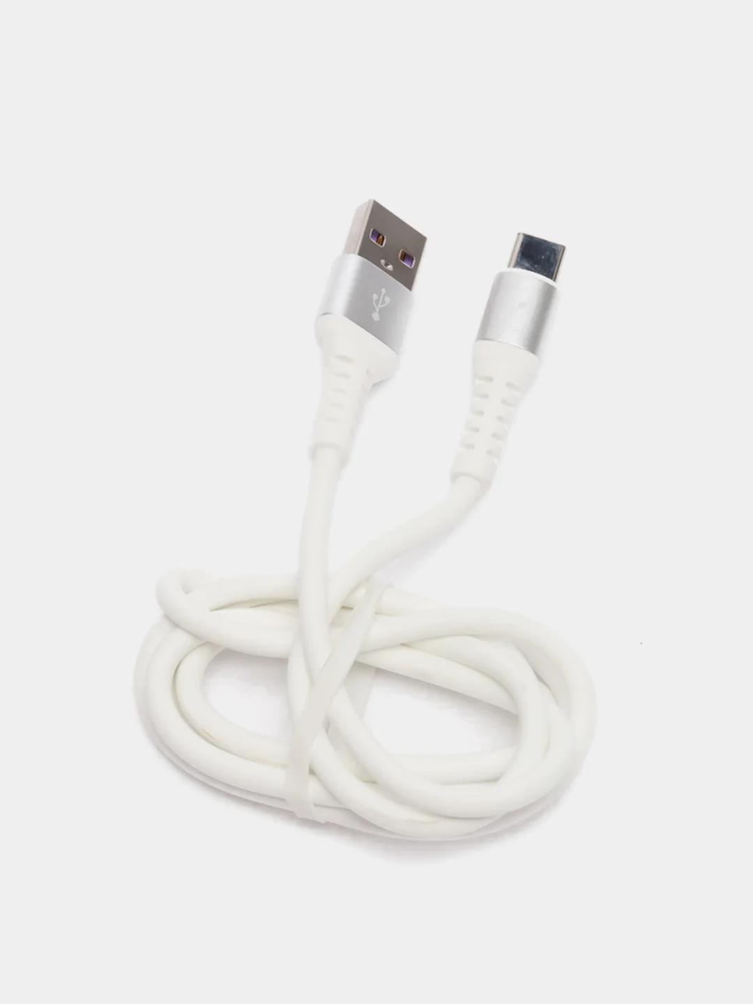 Белый кабель изностойкий SKYDOLPHIN S05 Lightning / Type-C / microUSB