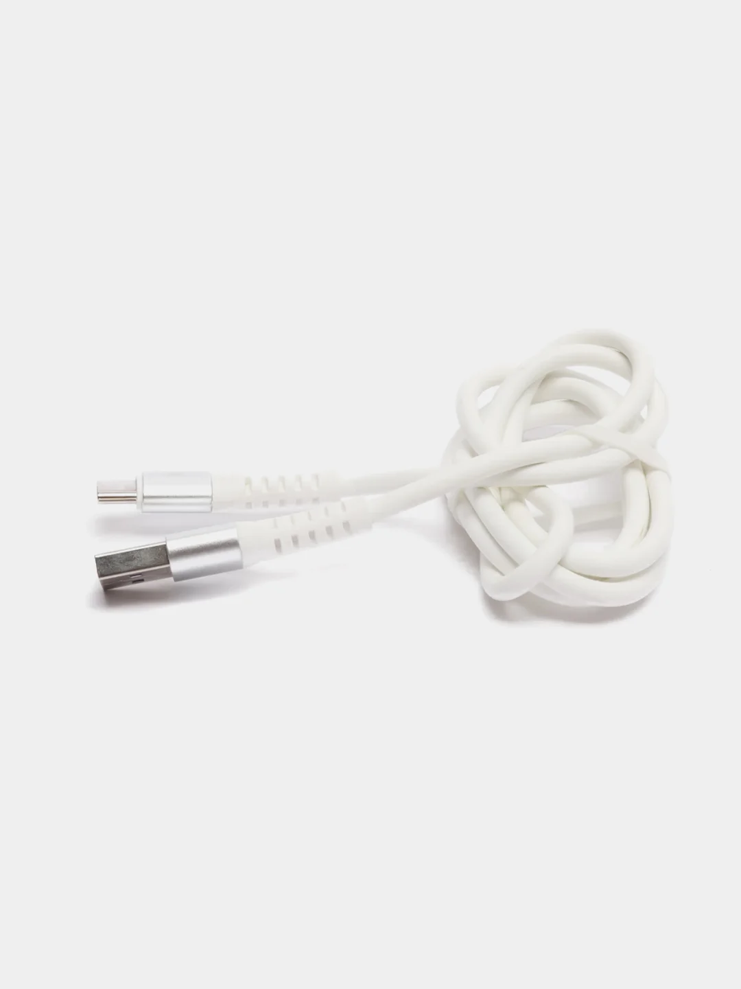 Белый кабель изностойкий SKYDOLPHIN S05 Lightning / Type-C / microUSB