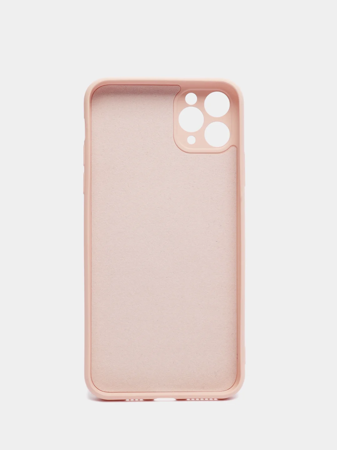 Розовый чехол силиконовый с кольцом на iPhone 11 Pro Max mobios