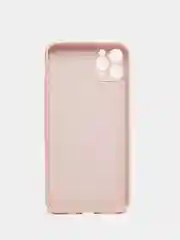 Розовый чехол силиконовый с кольцом на iPhone 11 Pro Max mobios