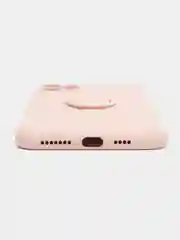 Розовый чехол силиконовый с кольцом на iPhone 11 Pro Max mobios